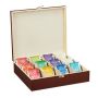 Tea bag organizer 7.5x29x26cm., brown/red color