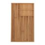 Cutlery tray 5x27.5x46cm., light brown