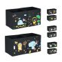 Set of 4 folding boxes "DIY" 31x31x31cm., black