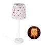 Table lamp 43x16cm., pink/white
