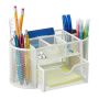 Writing instrument organizer with 1 compartment 10.5x22x11 cm., white