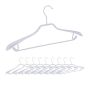 Clothes hangers 10pcs, gray/silver color