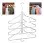 Clothes hanger, white/silver