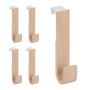 Door hooks 5pcs, light brown/white