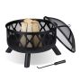 Fire pit 58x62cm., black