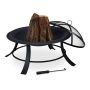 Fire pit 55x88x88cm., black