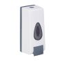 Wall-mounted soap dispenser 20x7.5x7.5cm., white/gray
