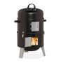 Smoker 80x52x40cm., black/silver color
