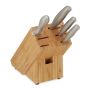 Knife stand 20x11.5x23.5cm., light brown