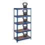 Storage shelf 180x90x45cm., light brown/blue