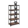 Storage shelf 180x90x45cm., light brown/black