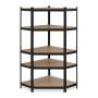 Storage shelf 181x128x92cm., light brown/black