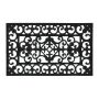 Rubber door mat 75x45 cm., black