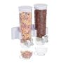 Food dispenser 32x29x15cm., white/silver color
