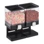 Food dispenser 31x33x19cm., black/silver color