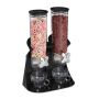 Food dispenser 41x28x14cm., black/silver color