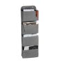 Hanging organizer with 4 compartments 104x31x10cm., gray