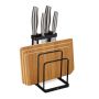 Knife stand with board holder 21.5x12x14cm., black
