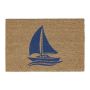 Doormat "Ship" 60x40 cm., blue/light brown