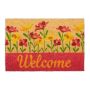 Doormat "Welcome" with flowers 60x40 cm.