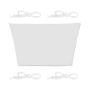 Trapezoidal sun awning 550x400x300, white