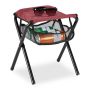 Camping chair 39x29x35cm., red/black