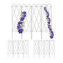 Set of 4 garden trellis 127x145x1.5cm., dark brown
