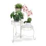 Flower stand with 3 shelves 55x25.5x32.5cm., white