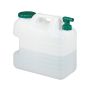 Water canister with faucet 37x19.5x36.5cm., white/dark green