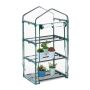 Transparent mini greenhouse nursery for plants 122x64x45cm., dark green color