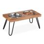 Bowls with stand 23x49.5x25cm., brown/black/silver color