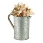 Vase 21x24x14cm., silver color