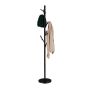 Clothes rack with shelves 176x30cm., black