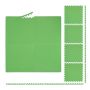 Set of 8 protective floor mats 1x60x60cm., green