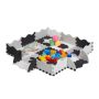 Playmat "Delionė" with border 1x31.5x31.5cm., black/white/gray
