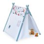 Children's playhouse "Teepee" 130x111x137cm., white/light blue