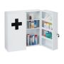Medical cabinet 53.5x53x19cm., white/black