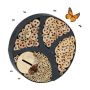 Insect hotel 6.5x30cm., light brown/black