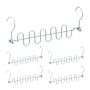 Clothes hangers 5 pcs., silver color