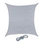 Square sun awning 400x400cm, gray