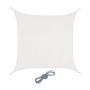 Square sun awning 400x400cm., white