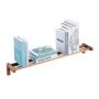 Living room wall shelf 10x85x14.5cm., light brown