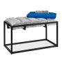 Hallway bench 47x80x40cm., gray/black