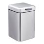 Trash can 24.5x16x23cm, 3L., black/silver color