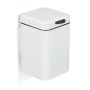 Trash can 24x16x22cm, 3L., black/white