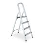 Household ladder 126.5x41.5x76.5cm., black/silver color