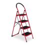 Household ladder 141x46x84cm., black/white
