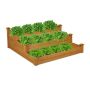 Raised bed 46x122x122cm., light brown