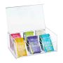 Transparent tea bag organizer 9x22x14.5cm.