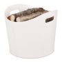 Firewood bag 32x38cm., cream color